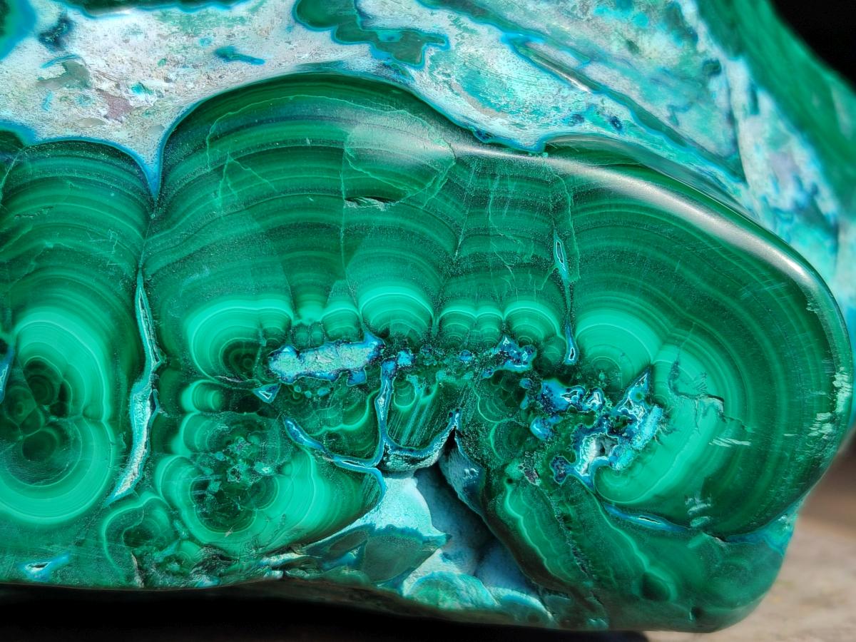 Polished XL Malacolla Free Form x 1 From Kulukuluku, Congo - Toprock Gemstones and Minerals 