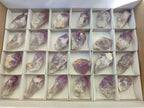 Natural Jacaranda Amethyst Single Crystals x 24 From Mumbwa, Zambia - Toprock Gemstones and Minerals 