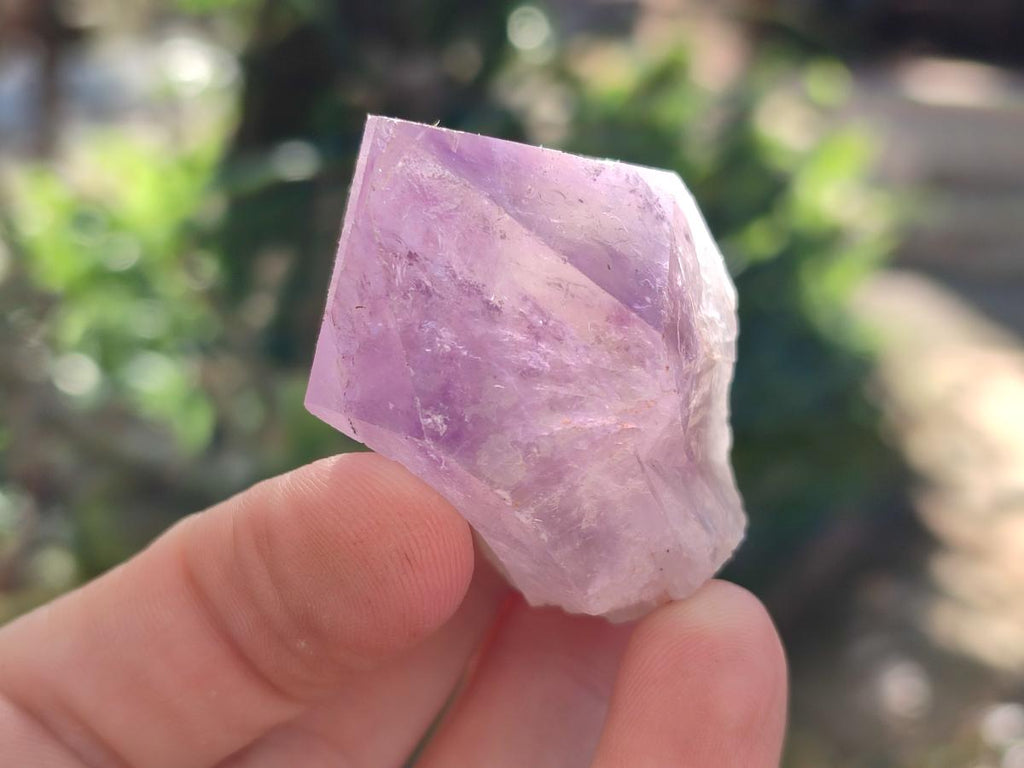 Natural Jacaranda Amethyst Single Crystals x 24 From Mumbwa, Zambia - Toprock Gemstones and Minerals 