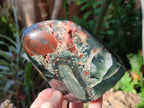 Polished Bloodstone Standing Display Pieces x 3 From Swaziland - Toprock Gemstones and Minerals 