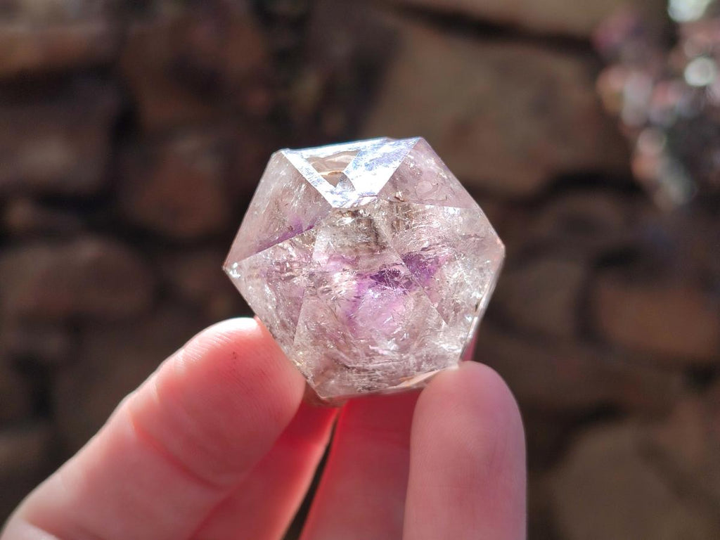 Natural Window Amethyst Crystals x 20 From Chiredzi, Zimbabwe - Toprock Gemstones and Minerals 