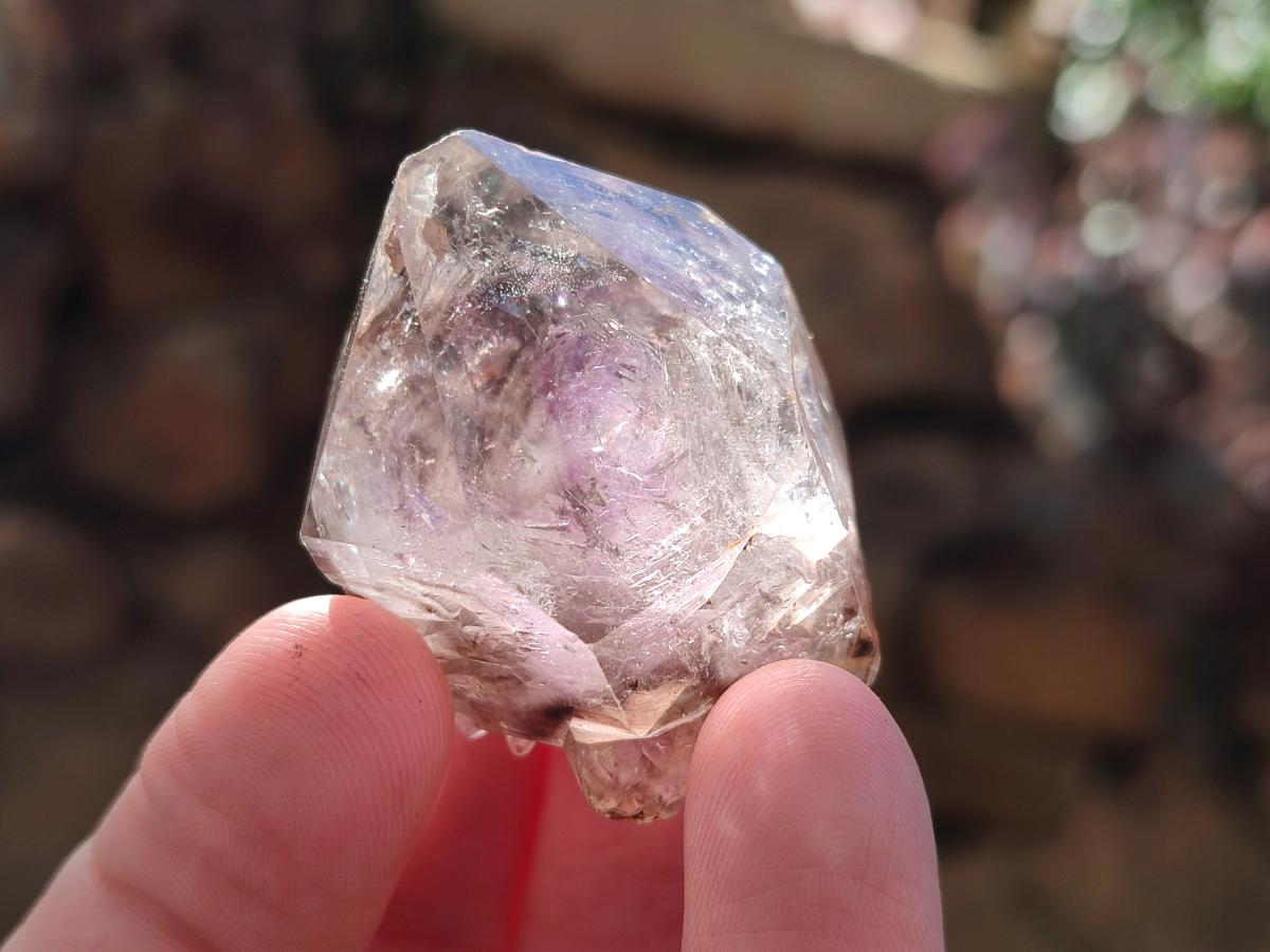 Natural Window Amethyst Crystals x 20 From Chiredzi, Zimbabwe - Toprock Gemstones and Minerals 