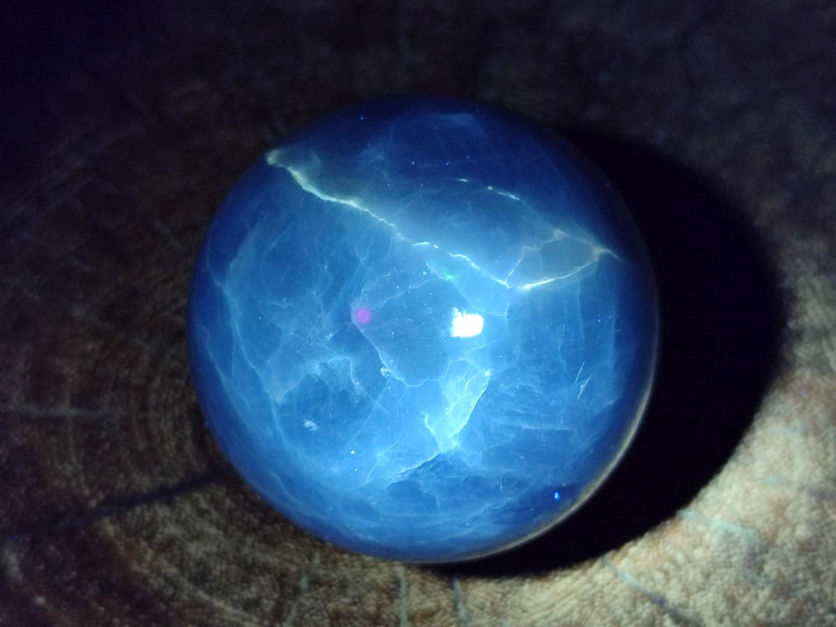 Polished Blue Calcite Spheres x 6 From Madagascar - Toprock Gemstones and Minerals 