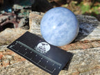 Polished Blue Calcite Spheres x 6 From Madagascar - Toprock Gemstones and Minerals 