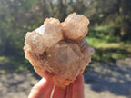 Natural Cascading White Phantom Semi-Smokey Luena Quartz Clusters x 3 From Luena, Congo - Toprock Gemstones and Minerals 