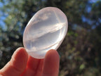 Polished Gemmy Rose Quartz Palm Stones x 20 From Madagascar - Toprock Gemstones and Minerals 