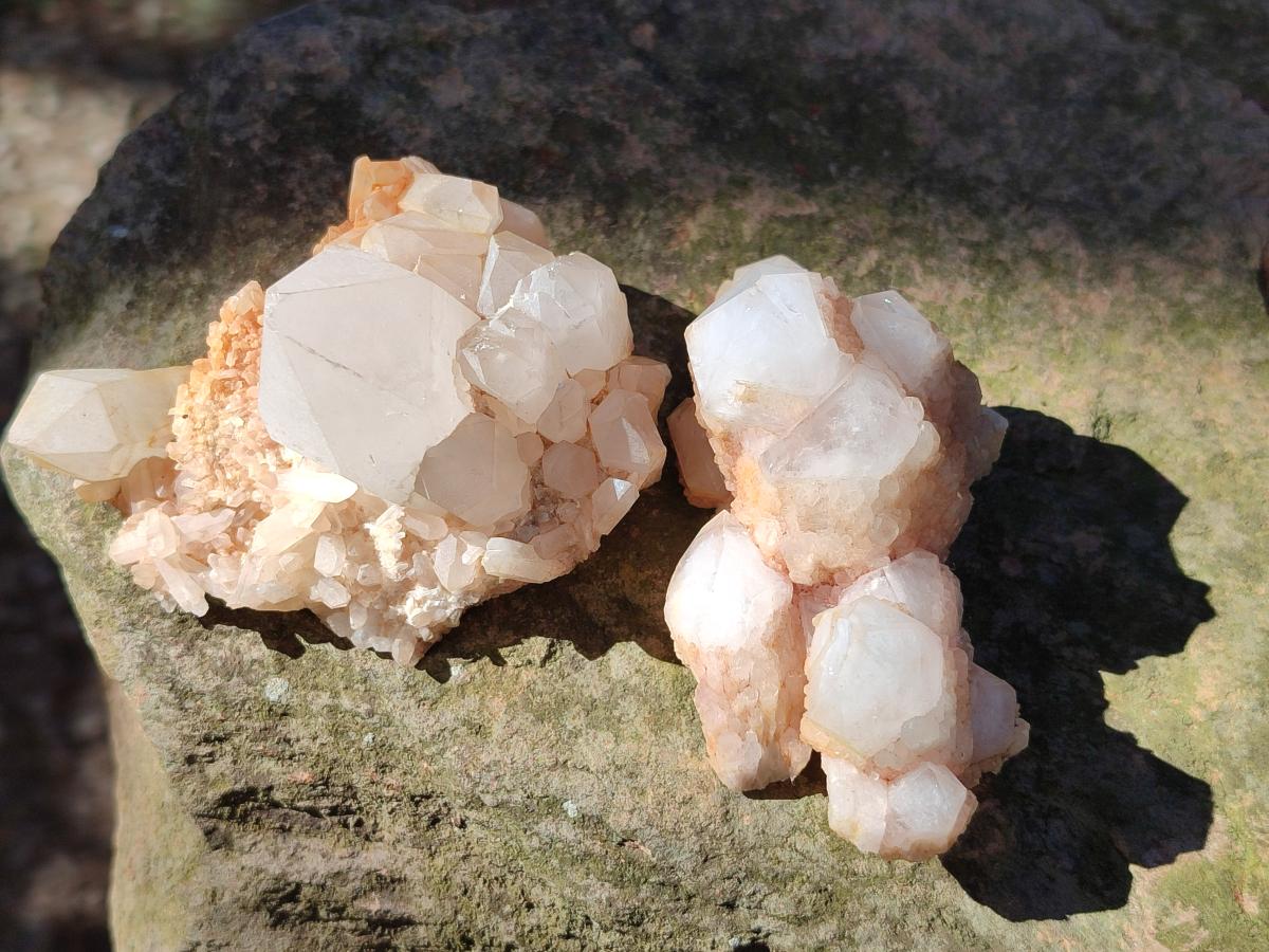 Natural Cascading Sugar Candle Quartz Clusters and Crystals x 24 From Antsirabe, Madagascar - Toprock Gemstones and Minerals 