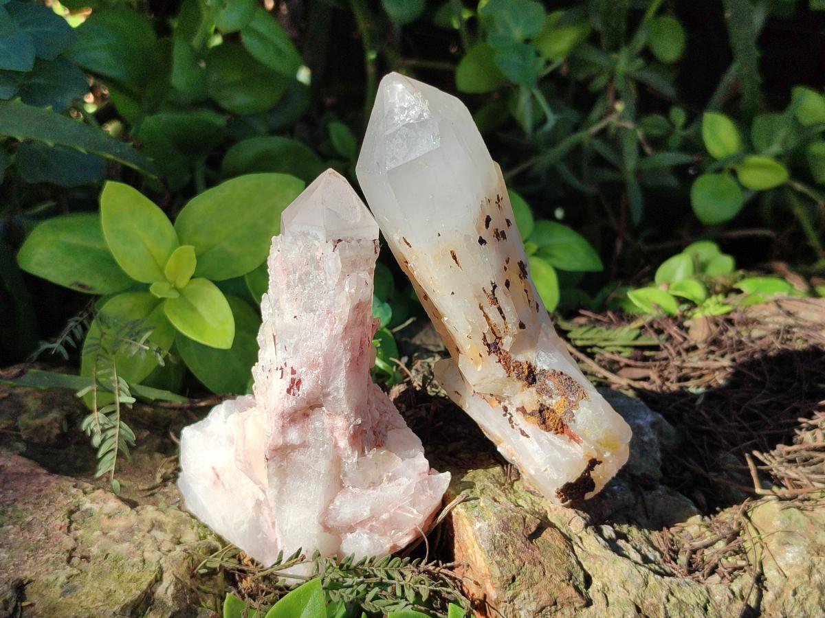 Natural Cascading Sugar Candle Quartz Clusters and Crystals x 24 From Antsirabe, Madagascar - Toprock Gemstones and Minerals 