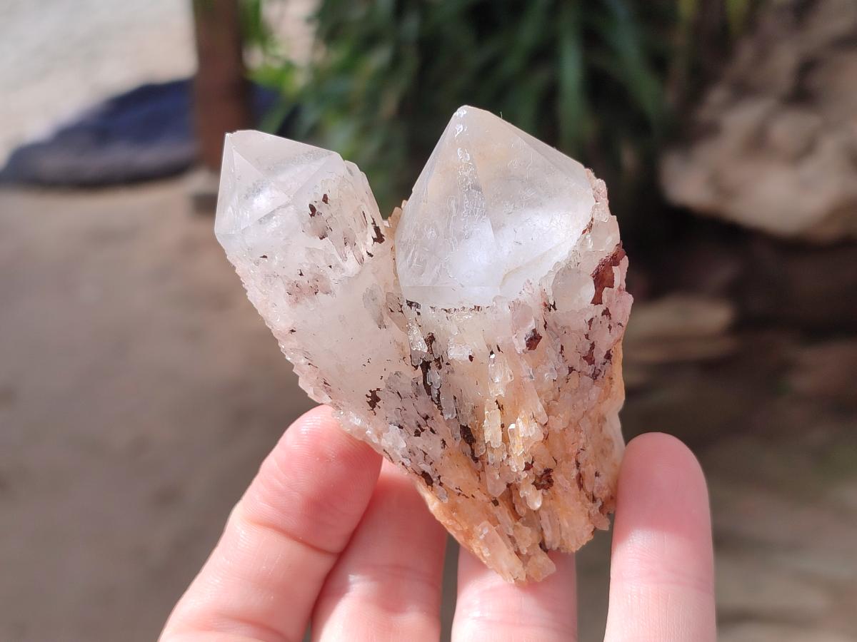 Natural Cascading Sugar Candle Quartz Clusters and Crystals x 24 From Antsirabe, Madagascar - Toprock Gemstones and Minerals 