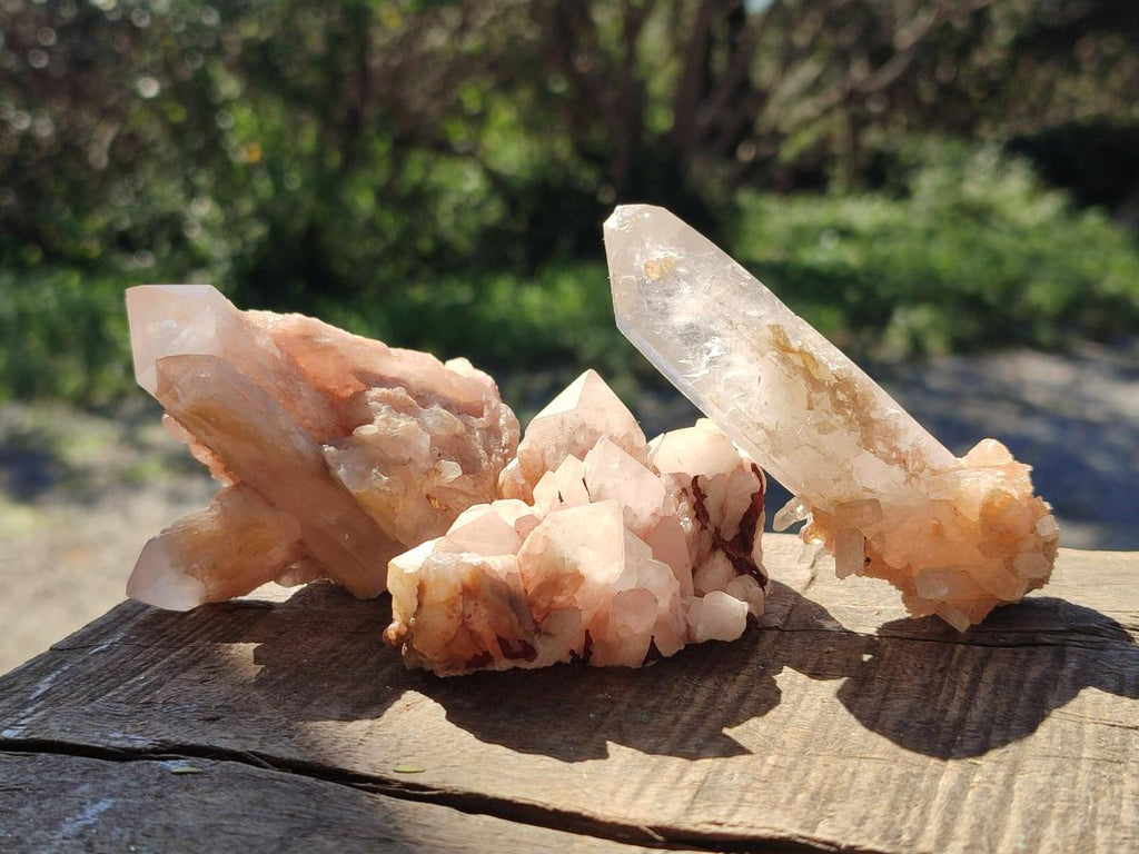 Natural Cascading Sugar Candle Quartz Clusters and Crystals x 24 From Antsirabe, Madagascar - Toprock Gemstones and Minerals 