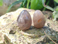 Polished Mini Smokey Window Quartz Eggs x 35 From Madagascar - Toprock Gemstones and Minerals 