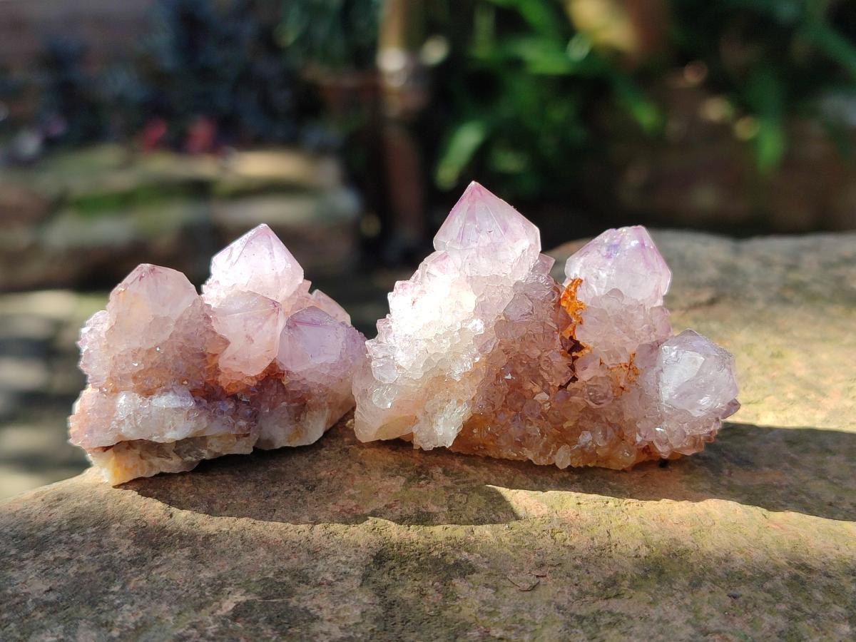 Natural Small Spirit Amethyst Clusters and Crystals x 33 From Boekenhouthoek, South Africa - Toprock Gemstones and Minerals 