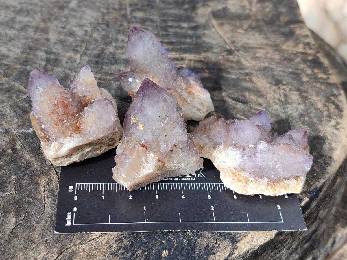 Natural Small Spirit Amethyst Clusters and Crystals x 33 From Boekenhouthoek, South Africa - Toprock Gemstones and Minerals 