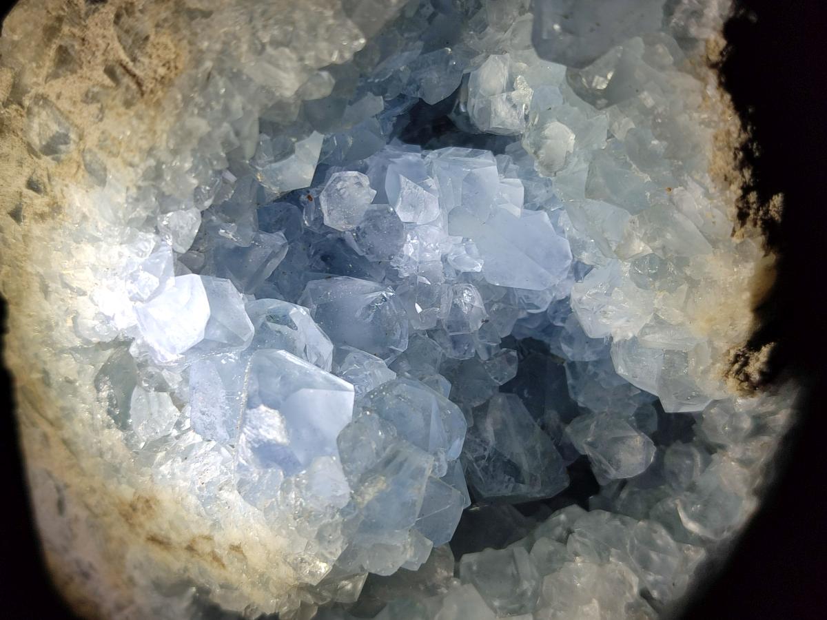 Polished Large Blue Celestite Display Crystals x 1 From Sakoany, Madagascar - Toprock Gemstones and Minerals 