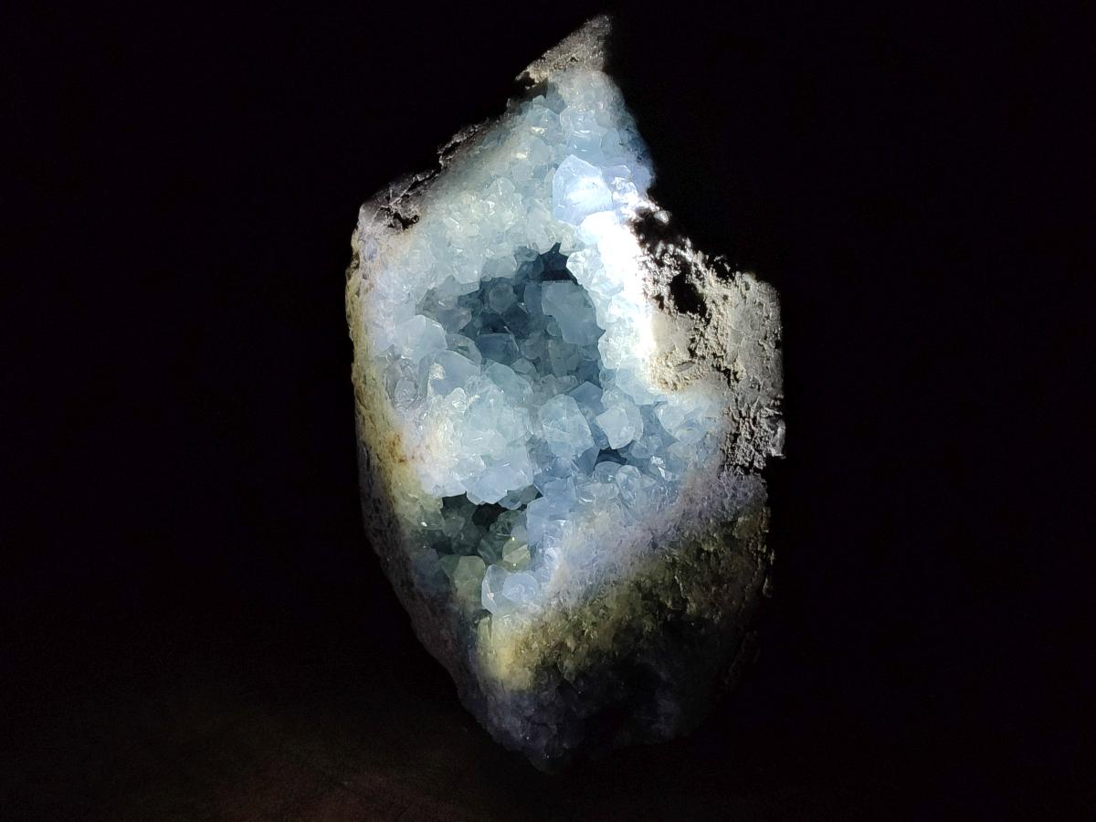 Polished Large Blue Celestite Display Crystals x 1 From Sakoany, Madagascar - Toprock Gemstones and Minerals 