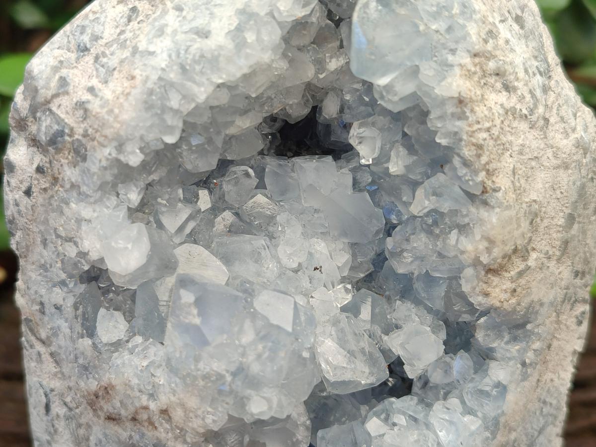 Polished Large Blue Celestite Display Crystals x 1 From Sakoany, Madagascar - Toprock Gemstones and Minerals 