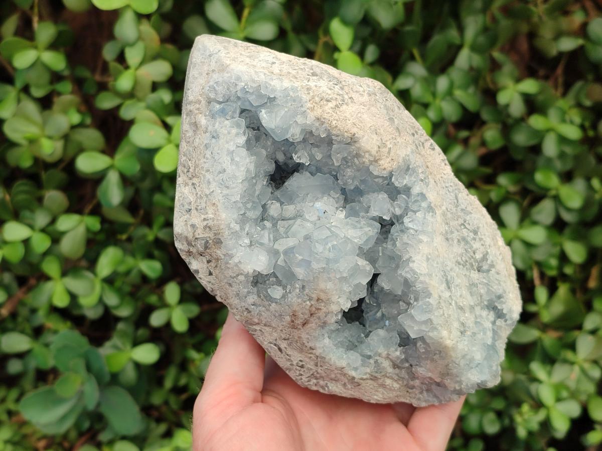 Polished Large Blue Celestite Display Crystals x 1 From Sakoany, Madagascar - Toprock Gemstones and Minerals 