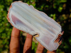 Polished Large One Side Red Shashe River Agate Nodules x 4 From Shashe River, Zimbabwe - Toprock Gemstones and Minerals 