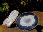 Polished Large One Side Red Shashe River Agate Nodules x 4 From Shashe River, Zimbabwe - Toprock Gemstones and Minerals 