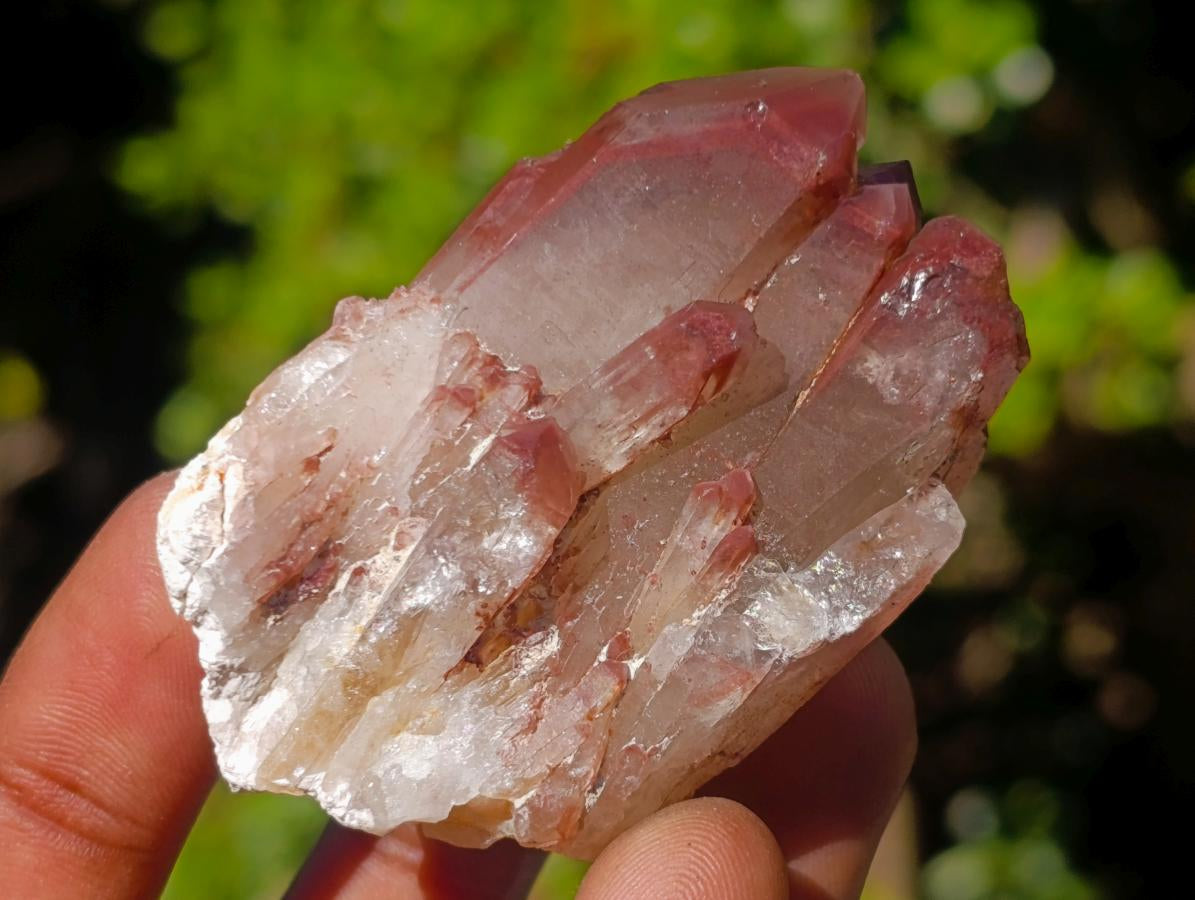 Natural Red Hematoid Quartz Crystals and Clusters x 24 From Karoi, Zimbabwe - Toprock Gemstones and Minerals 