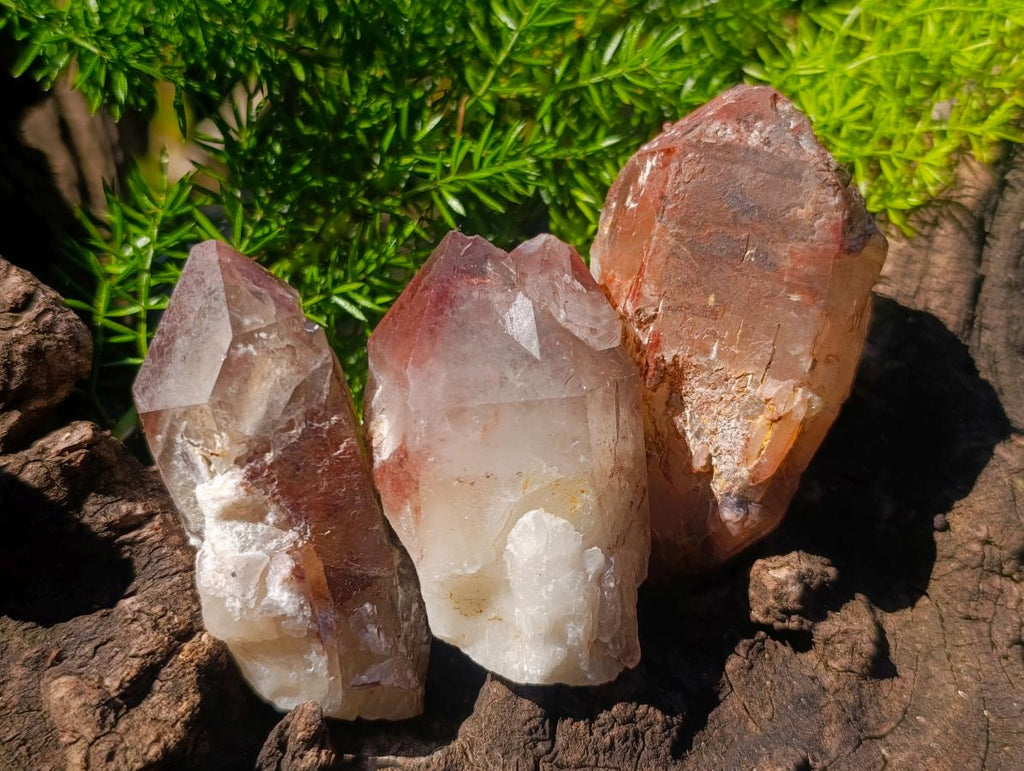 Natural Red Hematoid Quartz Crystals and Clusters x 24 From Karoi, Zimbabwe - Toprock Gemstones and Minerals 