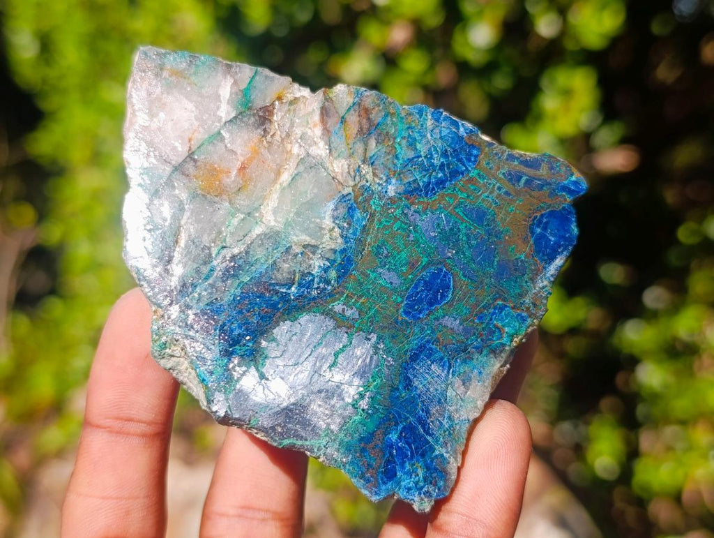 Polished Shattuckite Slices x 12 From Kaokoveld, Namibia - Toprock Gemstones and Minerals 