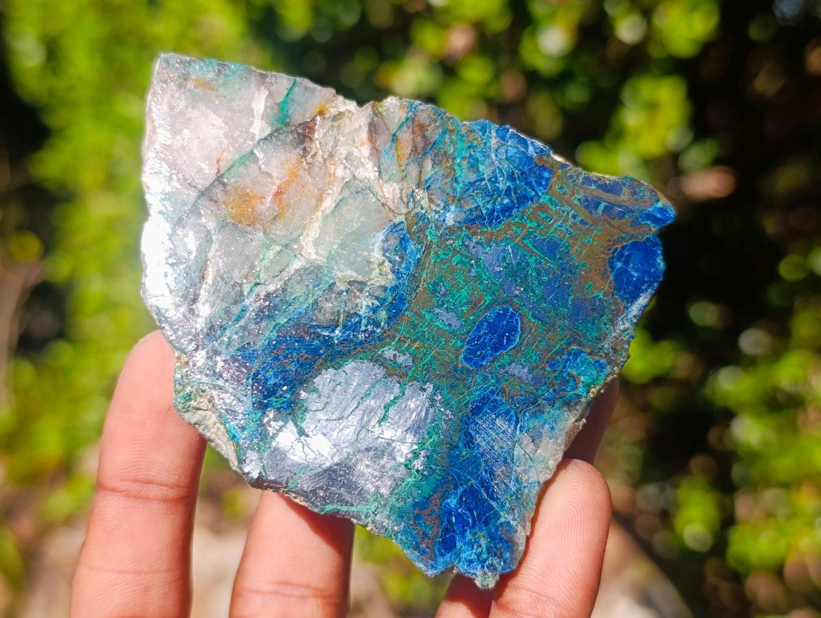Polished Shattuckite Slices x 12 From Kaokoveld, Namibia - Toprock Gemstones and Minerals 