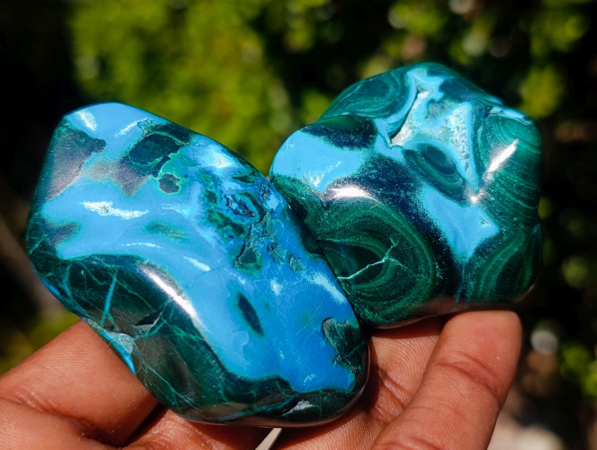 Polished Malacolla Free Forms x 12 From Kulukuluku, Congo - Toprock Gemstones and Minerals 