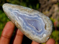 Polished Blue Lace Agate Free Forms x 12 From Nsanje, Malawi - Toprock Gemstones and Minerals 