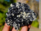 Natural Schorl Black Tourmaline with Muscovite Mica Specimens x 6 From Erongo, Namibia - Toprock Gemstones and Minerals 