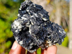 Natural Schorl Black Tourmaline with Muscovite Mica Specimens x 6 From Erongo, Namibia - Toprock Gemstones and Minerals 