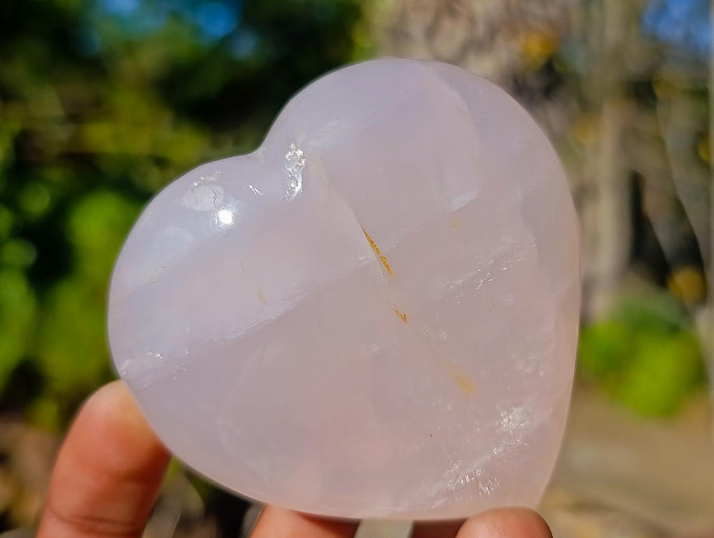 Polished Gemmy Rose Quartz Hearts x 12 From Madagascar - Toprock Gemstones and Minerals 
