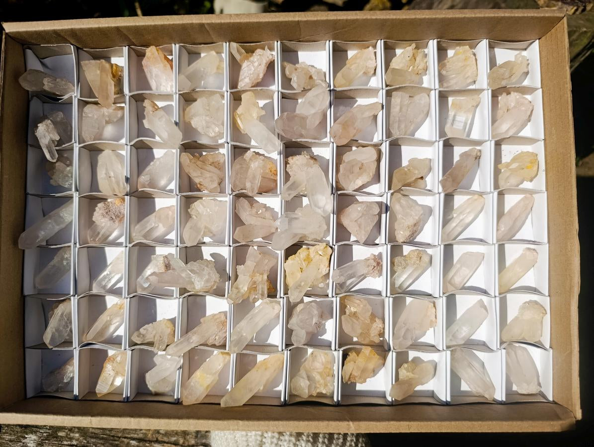 Natural Mini Malagasy Quartz Crystals and Clusters x 70 From Madagascar