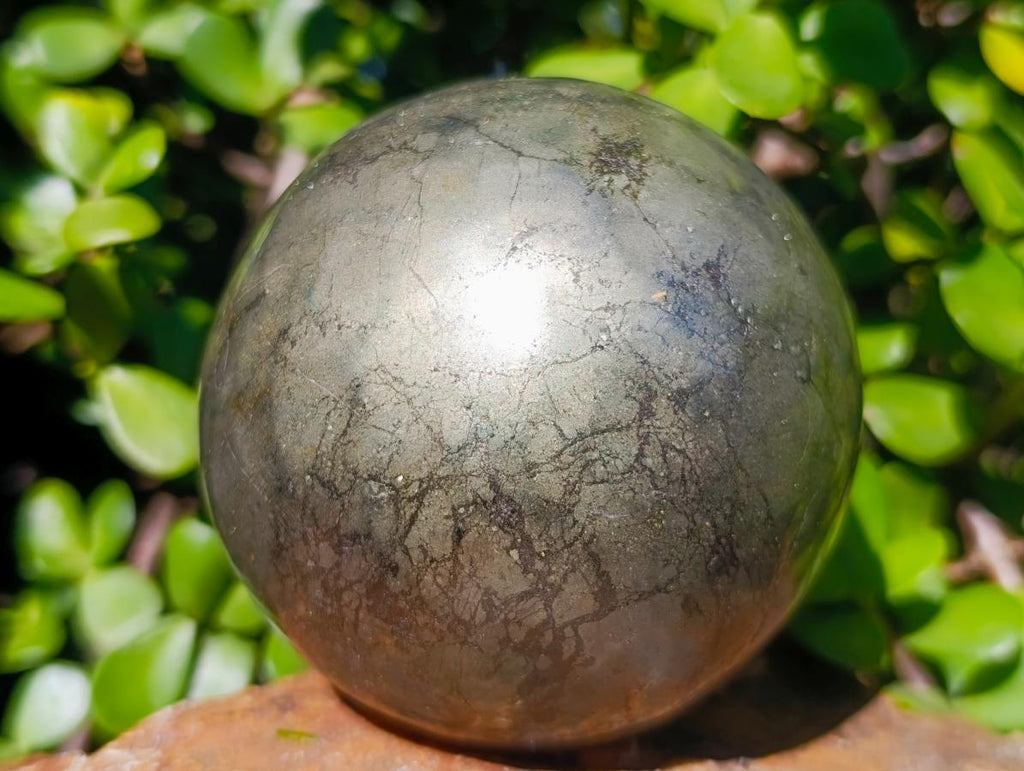 Polished Large Basalt Pharaoh Stone Sphere x 1 From Iron Duke Mine, Zimbabwe - Toprock Gemstones and Minerals 