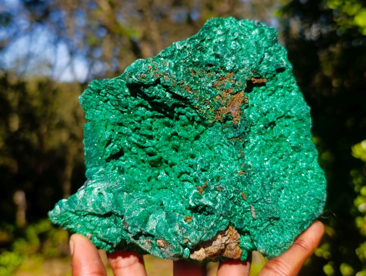 Natural Large Cabinet Silky Malachite Specimen x 1 From Kasompe, Congo - Toprock Gemstones and Minerals 