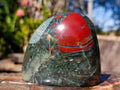 Polished Bloodstone Standing Display Pieces x 3 From Swaziland - Toprock Gemstones and Minerals 