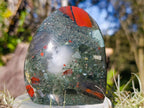 Polished Bloodstone Standing Display Pieces x 3 From Swaziland - Toprock Gemstones and Minerals 