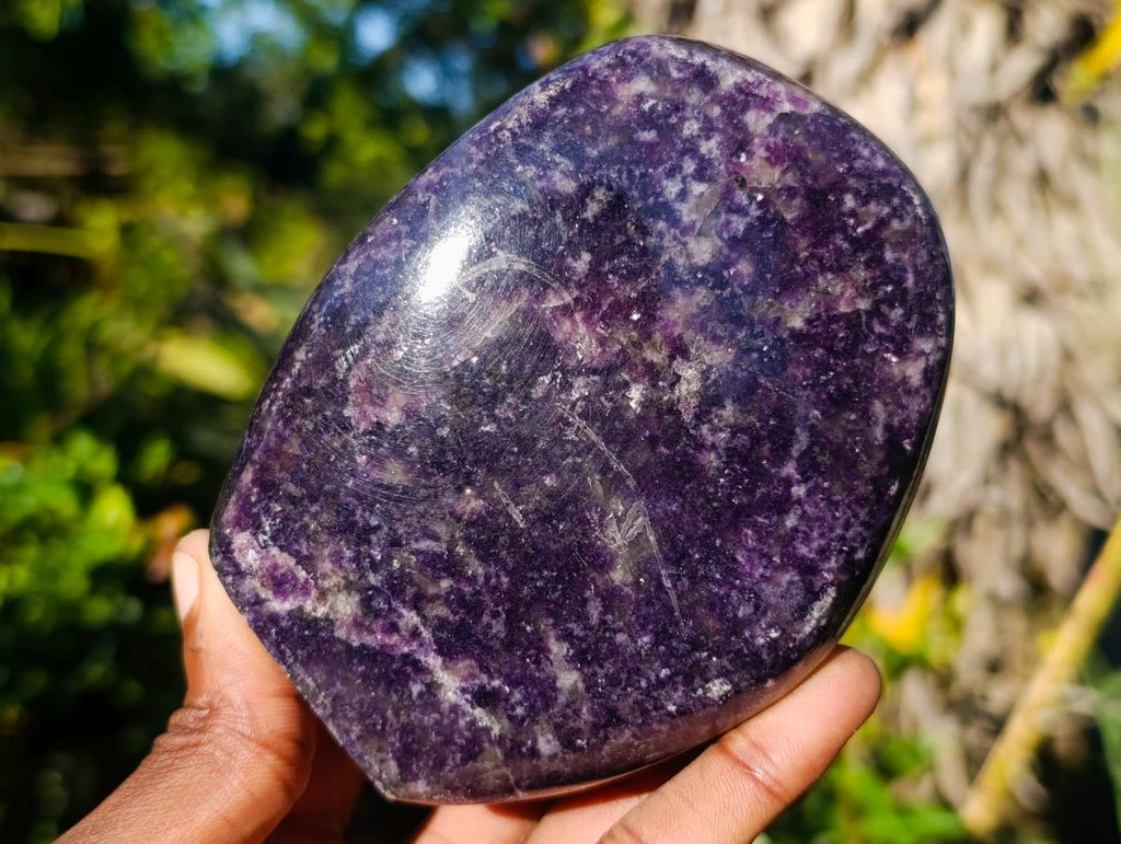 Polished Lepidolite Standing Display Pieces x 2 From Zimbabwe - Toprock Gemstones and Minerals 