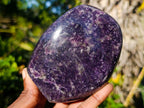 Polished Lepidolite Standing Display Pieces x 2 From Zimbabwe - Toprock Gemstones and Minerals 