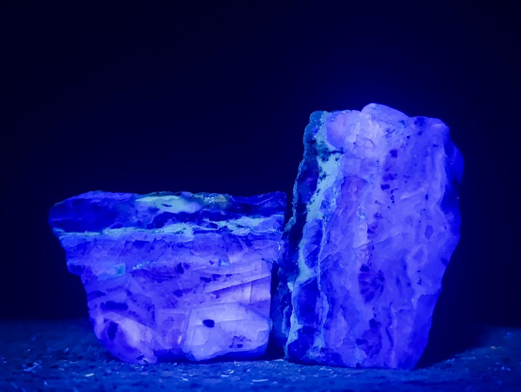 Polished One Side Watermelon Fluorite Slices x 12 From Uis, Namibia - Toprock Gemstones and Minerals 