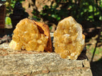 Natural Golden Limonite Quartz Clusters x 24 From Solwezi, Zambia - Toprock Gemstones and Minerals 