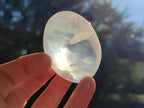 Polished Girasol Pearl Quartz Palm Stones x 12 From Ambatondrazaka, Madagascar - Toprock Gemstones and Minerals 