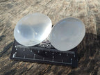 Polished Girasol Pearl Quartz Palm Stones x 12 From Ambatondrazaka, Madagascar - Toprock Gemstones and Minerals 