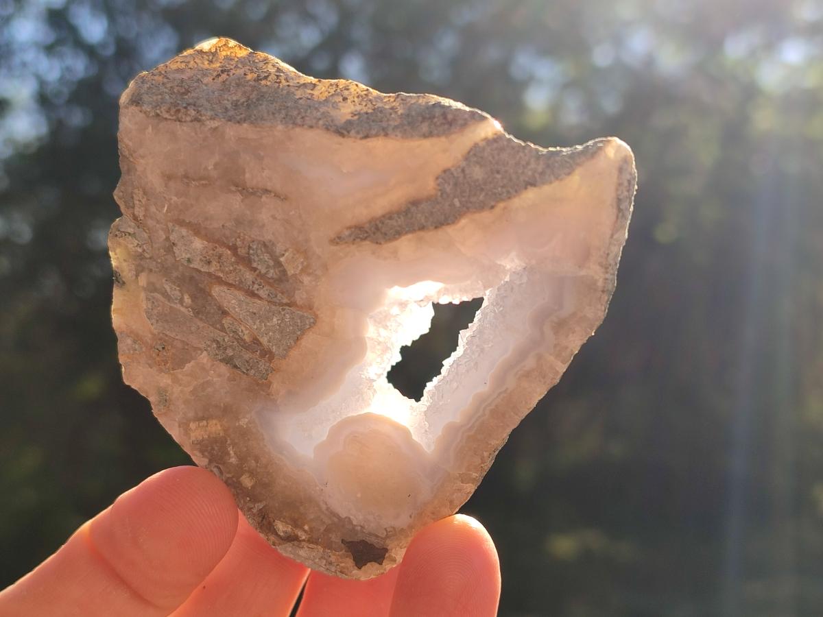 Polished On One Side Blue Lace Agate Geodes x 12 From Nsanje, Malawi - Toprock Gemstones and Minerals 