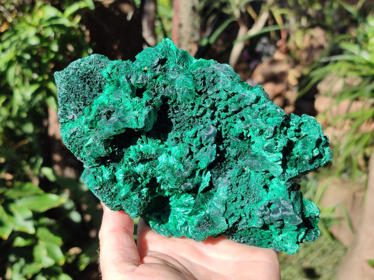 Natural Large Cabinet Silky Malachite Specimen x 1 From Kasompe, Congo - Toprock Gemstones and Minerals 