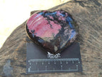 Polished Rhodonite Gemstone Hearts x 4 From Ambindavato, Madagascar - Toprock Gemstones and Minerals 