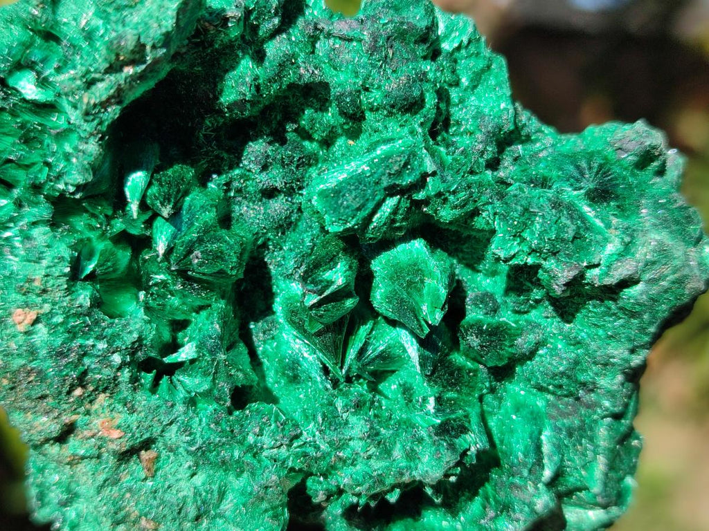 Natural Silky Malachite Specimens x 6 From Kasompe, Congo - Toprock Gemstones and Minerals 