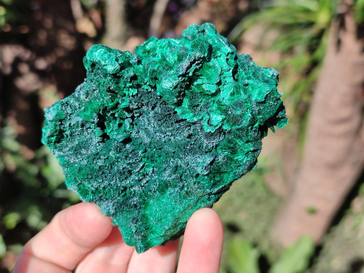 Natural Silky Malachite Specimens x 6 From Kasompe, Congo - Toprock Gemstones and Minerals 