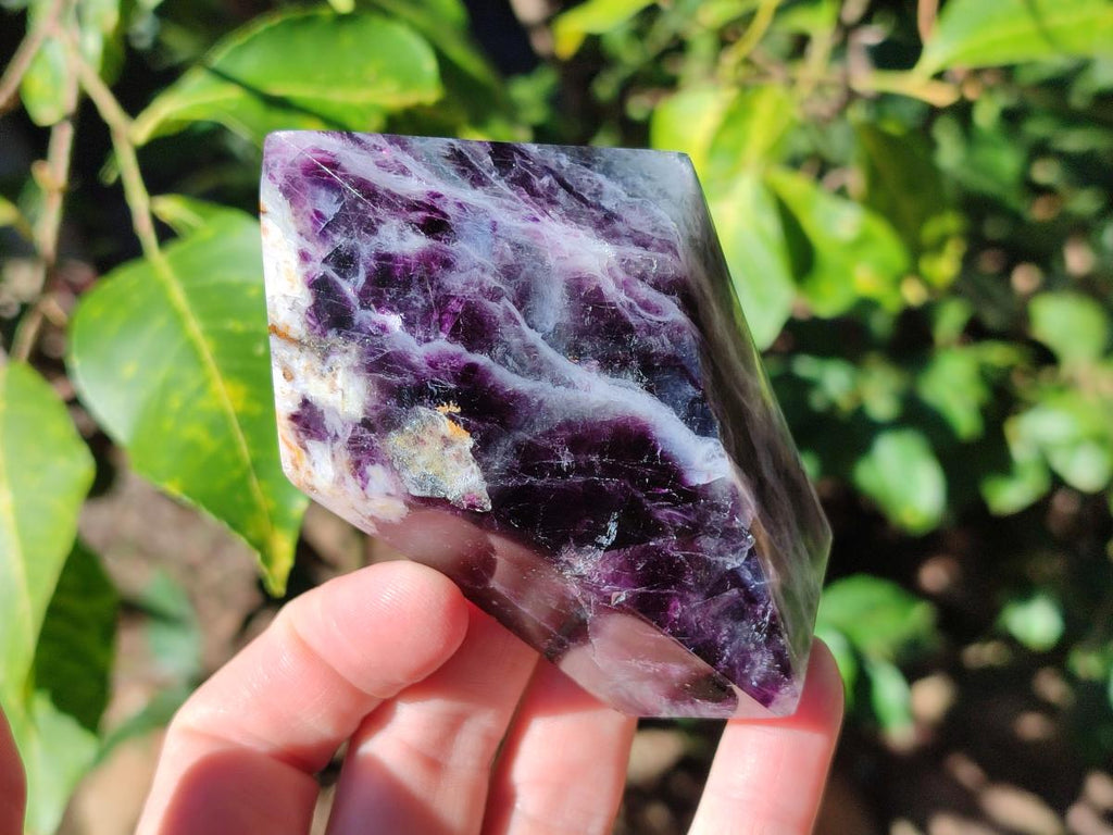 Polished Watermelon Fluorite Crystal Points x 3 From Uis, Namibia - Toprock Gemstones and Minerals 