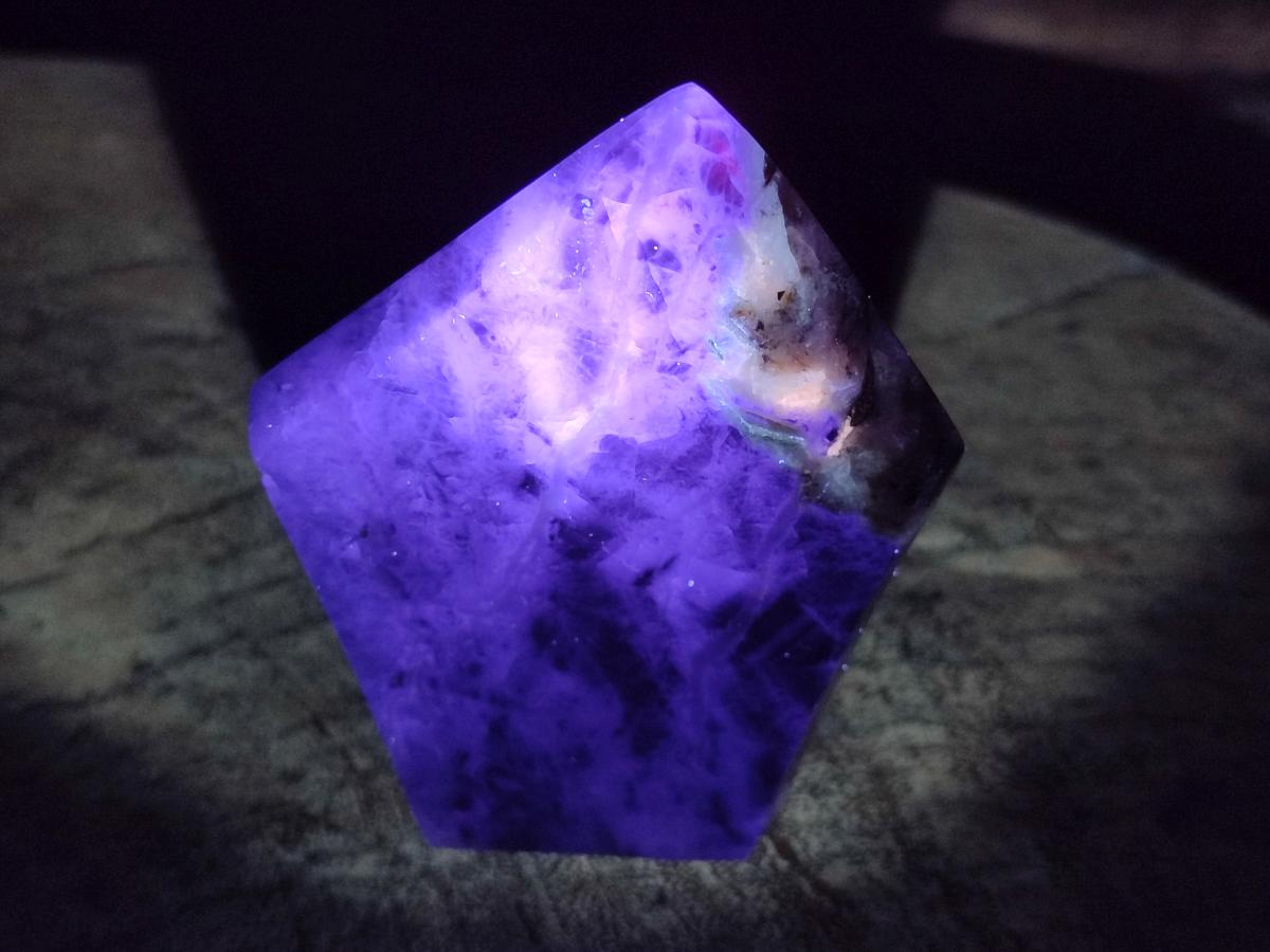 Polished Watermelon Fluorite Crystal Points x 3 From Uis, Namibia - Toprock Gemstones and Minerals 